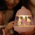 LED Kids Night Light With Usb Charging Cable Built in 1200mAh Battery Bottom Metal Button Colorful Music LED Bedhead Light For Bedroom Living Room yellow