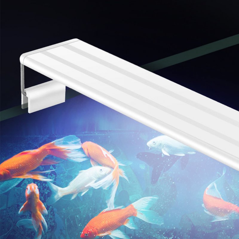 LED Lamp with Extensible Clip for Aquarium Fish Tank Lighting White Blue Light Four rows of GX-A200 white blue