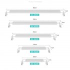 LED Lamp with Extensible Clip for Aquarium Fish Tank Lighting White Blue Light Four rows of GX-A400 white and blue