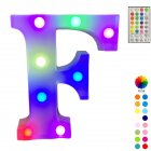 LED Letter Lights With Remote Control 16-color Luminous Letter Lamp Bar Sign Night Light For Wedding Party Christmas Decor F