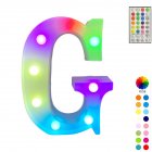 LED Letter Lights With Remote Control 16-color Luminous Letter Lamp Bar Sign Night Light For Wedding Party Christmas Decor G