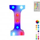 LED Letter Lights With Remote Control 16-color Luminous Letter Lamp Bar Sign Night Light For Wedding Party Christmas Decor I