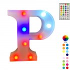 LED Letter Lights With Remote Control 16-color Luminous Letter Lamp Bar Sign Night Light For Wedding Party Christmas Decor P