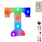 LED Letter Lights With Remote Control 16-color Luminous Letter Lamp Bar Sign Night Light For Wedding Party Christmas Decor T