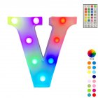 LED Letter Lights With Remote Control 16-color Luminous Letter Lamp Bar Sign Night Light For Wedding Party Christmas Decor V