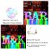 LED Letter Lights With Remote Control 16 color Luminous Letter Lamp Bar Sign Night Light For Wedding Party Christmas Decor A