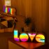 LED Light Board Love Modeling Lamp Energy Saving Eco Friendly Holiday Lighting Party Supply