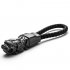 LED Light Chinese Brave Troops Model Keychain Key Holder Car Key Ring Chain Automobile Car Styling Car Accessories Black brushed   black rope