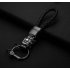 LED Light Chinese Brave Troops Model Keychain Key Holder Car Key Ring Chain Automobile Car Styling Car Accessories Black brushed   red rope