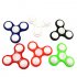 LED Light Fidget Spinner Plastic Finger Tri Spinner Stress Anxiety Reducer Decompression Toys for All Ages Random Color