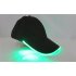 LED Light Glow Club Party Sports Athletic Black Fabric Travel Hat Cap Red Light