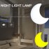 LED Light Sensor Control Mini Moon Shape Night Light for Sleeping 