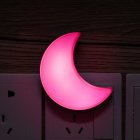 LED Light Sensor Control Mini Moon Shape Night Light for Sleeping 