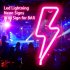 LED Light Signs Battery USB Powered Luminous Signs Decorative Lamp With Movable Base For Bar Restaurant Home Party Decor pink