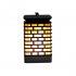 LED Light Solar Power Waterproof Flame Lamp for Garden Courtyard Outdoor Festival Decoration Yellow light with a light