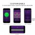 LED Light Up Glasses App Control DIY Flashing Glasses Display Messages Animation Drawings for Party Concert Bar Rave Festival  green
