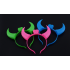 LED Light Up Headbands Kids 3D Ox horn Glowing Hairband for Christmas Party Favors Gifts Red