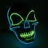 LED Light Up Skull Face Mask Flashing Luminous Halloween Costume Party Decor