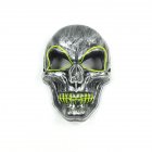 LED Light Up Skull Face Mask Flashing Luminous Halloween Costume Party Decor