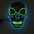 LED Light Up Skull Face Mask Flashing Luminous Halloween Costume Party Decor