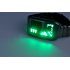 LED Light Watch that has 28 green LED Lights and is Weatherproof brings your wrist to life when displaying time and date  allowing you to stand out