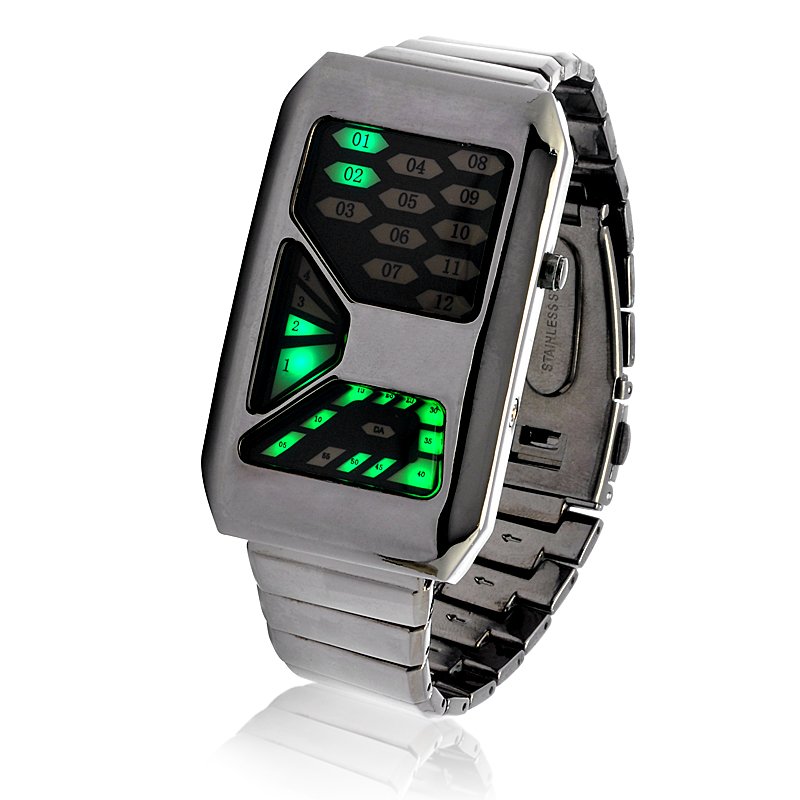 Weatherproof LED Light Watch - Emerald