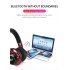 LED Light Wireless Bluetooth Headphones 3D Stereo Earphone With Mic Headset Support TF Card FM Mode Audio Jack gray