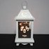 LED Lights Iron Lantern for Home Eid Mubarak Ramadan Party Decoration white 14 5   29cm