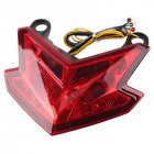 LED Lights Motorcycle Tail Light Turn Signal Lights Rear Brake Taillight for Kawasaki Z800 13-16 Integrated Lights red