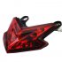 LED Lights Motorcycle Tail Light Turn Signal Lights Rear Brake Taillight for Kawasaki Z800 13 16 Integrated Lights red