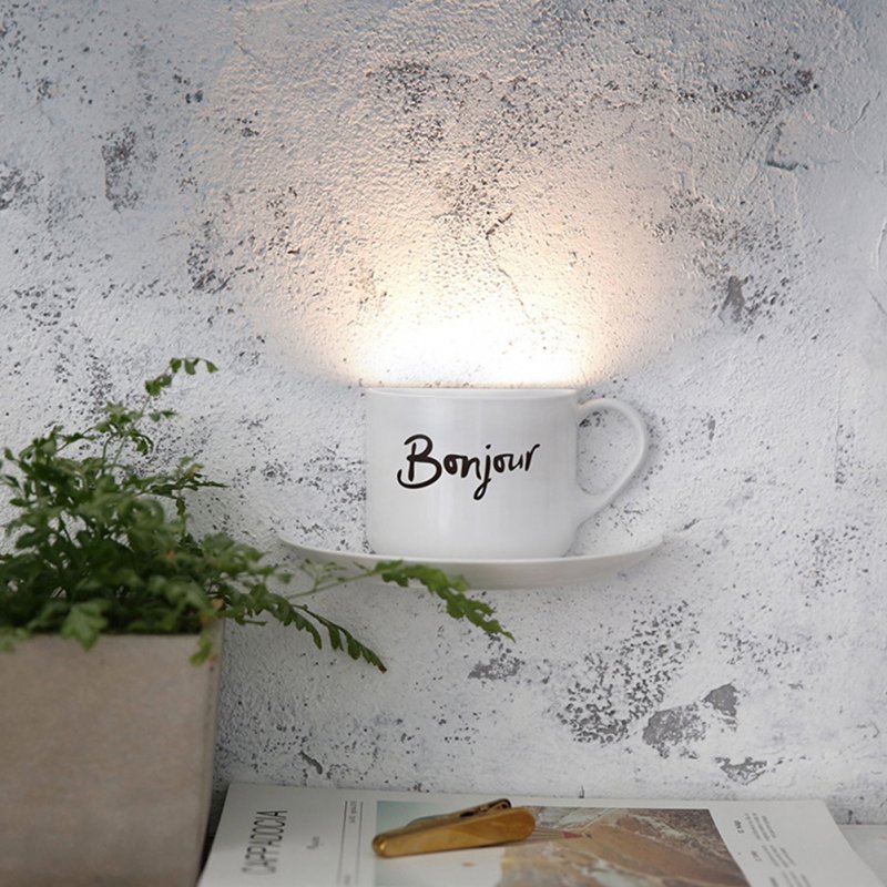 LED Luminous Cup Bonjour yellow Light