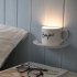 LED Luminous Cup Intelligent Sound Light Control Sensor Wall Lamp   Bonjour yellow Light