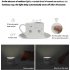 LED Luminous Cup Intelligent Sound Light Control Sensor Wall Lamp   Bonjour yellow Light