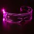 LED Luminous Sunglasses Goggles With 200mAh Large Capacity Battery Colorful Light Up Glasses Night Riding Glasses Party Supplies Full color charging