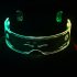 LED Luminous Sunglasses Goggles With 200mAh Large Capacity Battery Colorful Light Up Glasses Night Riding Glasses Party Supplies Full color charging