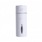 LED Mini Portable Car Humidifier Air Purifier Freshener Essential Oil Diffuser white