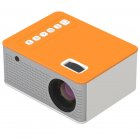 LED Mini Projector 480 272 Pixels Supports 1080P USB Audio Portable Projector Home Media Video player yellow