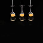 LED Modern Minimalist Creative Wine Glass Ceiling Light Pendant Lamp Fixture Lighting Chandelier Warm 1 head 3W