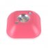 LED Motion Sensor Night Light  Mini Wireless Ceiling Night Lamp  Battery Powered Porch Cabinet Lamps with Infrared Motion Sensor   Light Control Pink