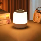 LED Night Light 3 Color Dimming Touch Sensor Bedroom Bedside Lamp Baby Nursery Night Lights For Work/Study/Craft Cream white-wired version