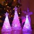 LED Night Light Artificial Crystal Christmas Tree Decoration for Bedroom Medium