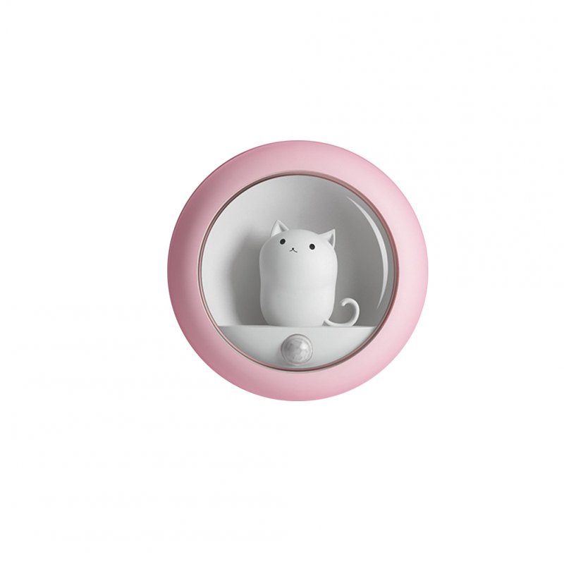 LED Night Light Creative Cute Kitten Home Sensor Light Magnetic Rechargeable Lights Cordless Nightlight Smart LED Sensor Light