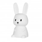 LED Night Light Cute Rabbit Night Lamp With Dimming And Timer USB Rechargeable Nursery Night Light Bedside Table Lamp For Boys Girls Kids White