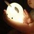 LED Night Light Cute Rabbit Night Lamp With Dimming And Timer USB Rechargeable Nursery Night Light Bedside Table Lamp For Boys Girls Kids White