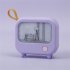 LED Night Light Cute TV Painting Design Learning Table Lamp USB Charging 2 Level Lighting Mini Desktop Light Birthday Gift Beige ambient light