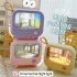 LED Night Light Cute TV Painting Design Learning Table Lamp USB Charging 2 Level Lighting Mini Desktop Light Birthday Gift Pink ambient light