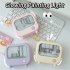 LED Night Light Cute TV Painting Design Learning Table Lamp USB Charging 2 Level Lighting Mini Desktop Light Birthday Gift Pink ambient light
