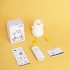 LED Night Light For Kids Cute Seagull Animal Washable Silicone Bedside Lamp Dimmable Timing Rechargeable Nursery Nightlight For Baby Breastfeeding Kids Gift Hom