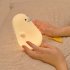 LED Night Light For Kids Cute Seagull Animal Washable Silicone Bedside Lamp Dimmable Timing Rechargeable Nursery Nightlight For Baby Breastfeeding Kids Gift Hom