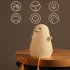 LED Night Light For Kids Cute Seagull Animal Washable Silicone Bedside Lamp Dimmable Timing Rechargeable Nursery Nightlight For Baby Breastfeeding Kids Gift Hom